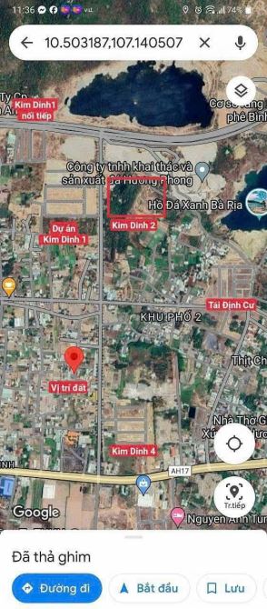 Bán đất nhánh đường Trịnh Đình Thảo Kim Dinh, Giá bán: 1 tỷ 550 triệu - Diện tích: 126m2 - 1