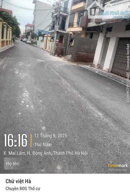 Bán 215m đất Lộc Hà Mai Lâm Đông Anh , ô tô vào đất - 1