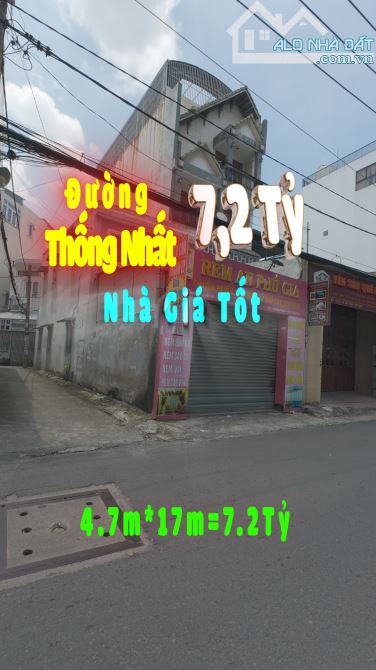 Hot. Giảm cực sốc 10.5 tỷ còn 7.2 tỷ TL nhà MT Thống Nhất - P11 - Gò Vấp, DT: (4.7x17) 83m - 1