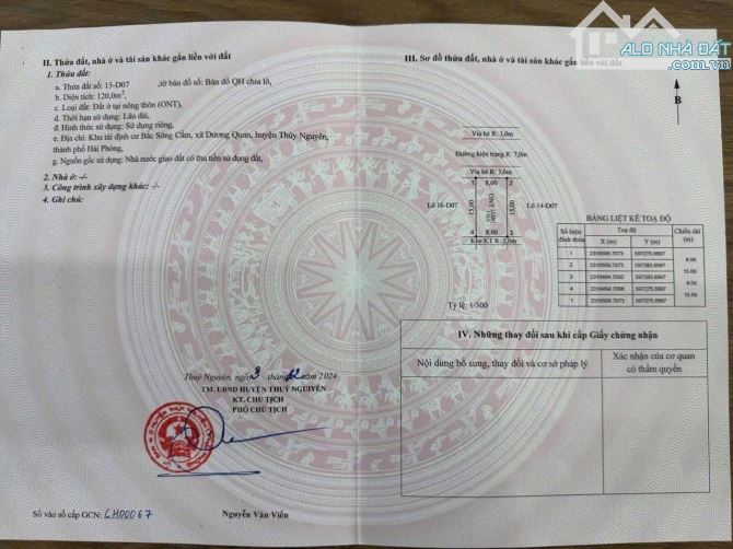 Chính chủ bán đất tái định cư khu D - Bắc Sông Cấm - Phường Thuỷ Nguyên - 1