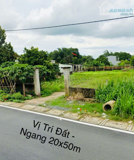 BÁN ĐẤT CỦ CHI ĐƯỜNG NGUYỄN THỊ NÊ 980m2 NGANG 20M CỰC ĐẸP CHỈ NHỈNH 7 TỶ TL. - 1