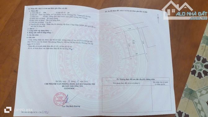 🚀🚀🚀  LÔ GÓC SIÊU ĐẸP tại Thôn Vạn Điểm - Thường Tín - HÀ NỘI  🌽 DT : 99m 👉 MT : 7,28m - 1