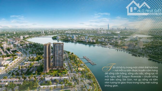 CDT chính thức booking đợt đầu A&T SaiGon Riveside, Giá 50tr/m2, View Sông,CK 1,5%+50tr - 15