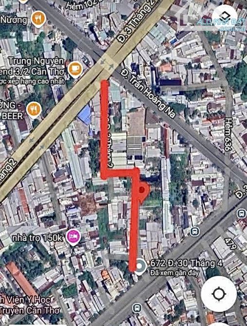 Nền hẻm 672 đường 30/4 - Thông hẻm 83 đường 3/2, P.Tân An Mới, TP.Cần Thơ - 2