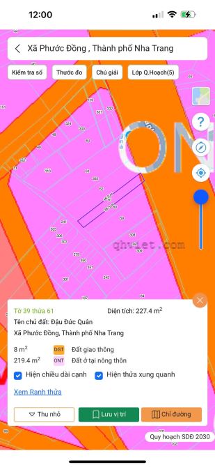 Bán lô đất CLN mặt tiền đại lộ Nguyễn Tất Thành. Quy hoạch full thổ cư. Giá tốt - 2