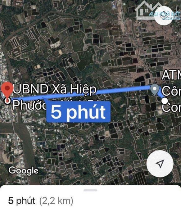 2100M2 ĐẤT THỔ VƯỜN HIỆP PHƯỚC - NHÀ BÈ , GIÁ ĐẦU TƯ 1 TRIỆU 100 /M2 - 2