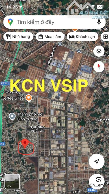 BÁN NHANH THỬA ĐẤT+ NHÀ- DT 460M2- MẶT ĐƯỜNG ĐX- GẦN KỀ KCN VSIP - 2