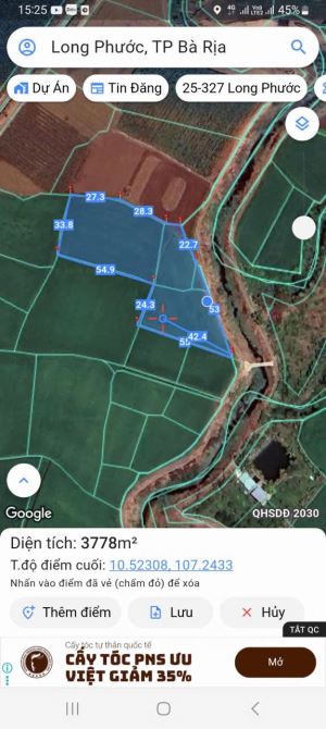 ___Cần ra gấp 3.689m2 đất (Gần  3.7 sào ) thuộc P. Tam Long TPHCM:(Long Phước Bà Rịa Vũng - 2