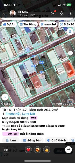 Cần bán lô đất gần biển 🚴 Vị trí gần biển 200m thuộc xã phước hải, tp hồ chí minh - 3