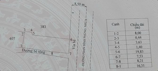 Bán 185m vuông đất ở đô thị ngay góc 2 mặt tiền Phan Đình Phùng (đường Phú Ve cũ) - 3