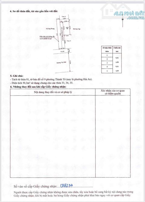 MỞ BÁN 2 lô liền kề sau lô măt đường Tây Khê, Thành Tô, Hải An giá đẹp ! - 3