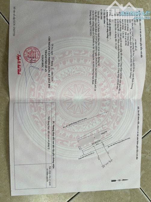 Bán nhà lầu triệt  mặt tiền đường  nhựa 6m kinh doanh dĩ an gân trường học - 3