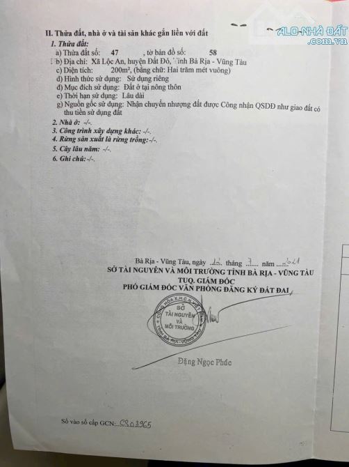 Cần bán lô đất gần biển 🚴 Vị trí gần biển 200m thuộc xã phước hải, tp hồ chí minh - 4