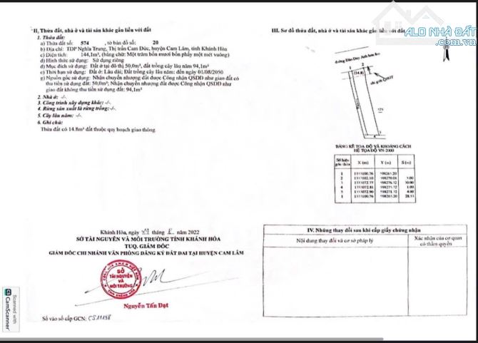 Bán lô đất đường Đào Duy Anh - TT Cam Đức - Cam Lâm - Khánh Hoà - 4