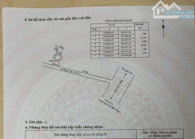 NỀN THỔ CƯ ĐƯỜNG LỘ HÀNG TRÚC CÁCH QUỐC LỘ 1A CHỈ 60M - P. Cái Răng - 4
