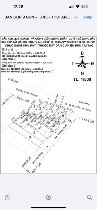 Đất mặt tiền - sổ riêng từng nền TX 43 - giá 4 tỷ 35 một nền - 4