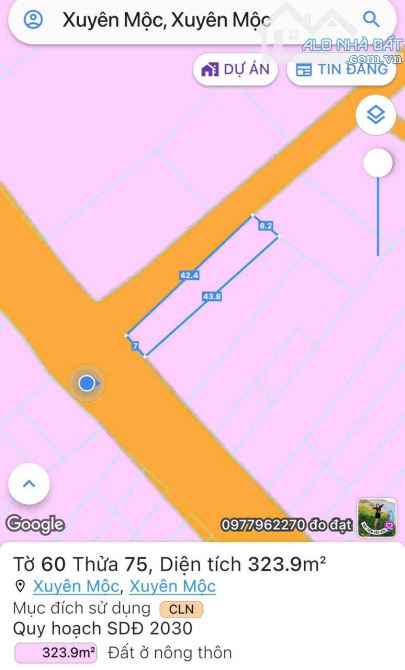 CẮT LỖ 300 TRIỆU – LÔ GÓC 2 MẶT TIỀN ĐƯỜNG ĐÁ BẠC, NGAY SÁT CHỢ ĐÊM XUYÊN MỘC - 4