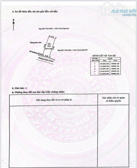 ĐẤT CHÁNH NGHĨA – TDM  5m x 15m+ = 83,4m² (thổ cư 77,6m²) - 5