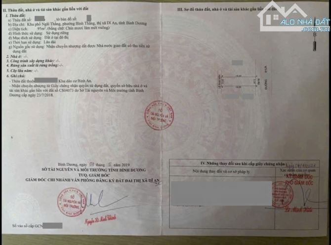 Đất gần ngã ba Tân Vạn, khu dân cư Bình An, sổ riêng, 622 Dĩ An - 5
