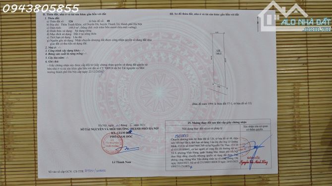 Cần bán lô đất 149m2 tại làng nghề bánh chưng Thôn Chanh Khúc, xã Nam Phù, Hà Nội - 5