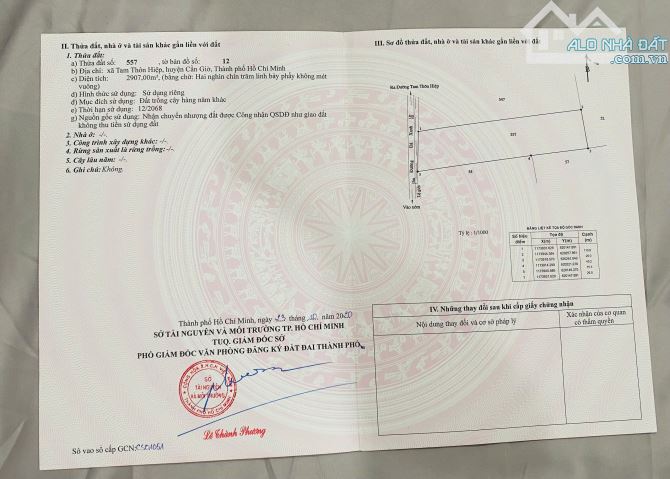 Bán đất mặt tiền đường tâm thôn hiệp  khu an nghĩa DT 4356 m2 - 6