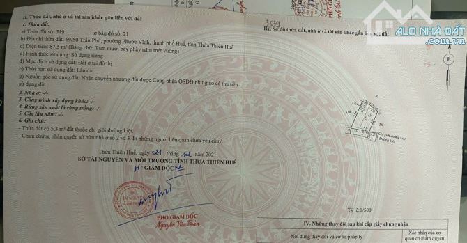 Nhà 2 tầng mặt tiền kiệt 149 Trần phú đối diện ủy ban phường- full nội thất- chỉ 3 tỷ 0xx - 8