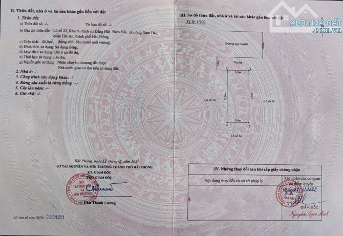 Đất TĐC Đằng Hải – Nam Hải – Vuông Vắn 60m² – Giá Tốt Nhất Khu