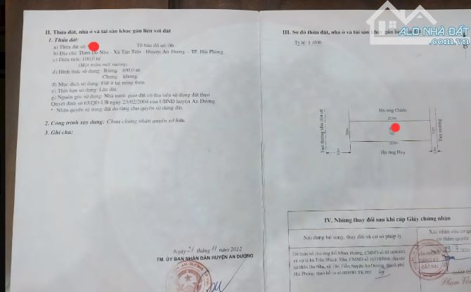 Bán đất chung cư ổ vịt Do Nha Tân Tiến 100m2 giá 2,52 tỷ