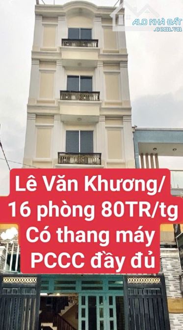 Bán KHÁCH SẠN 16 phòng_có THANG MÁY_ LÊ VĂN KHƯƠNG, Hiệp Thành Q12-TN 80 TRIEU/TH -14tx