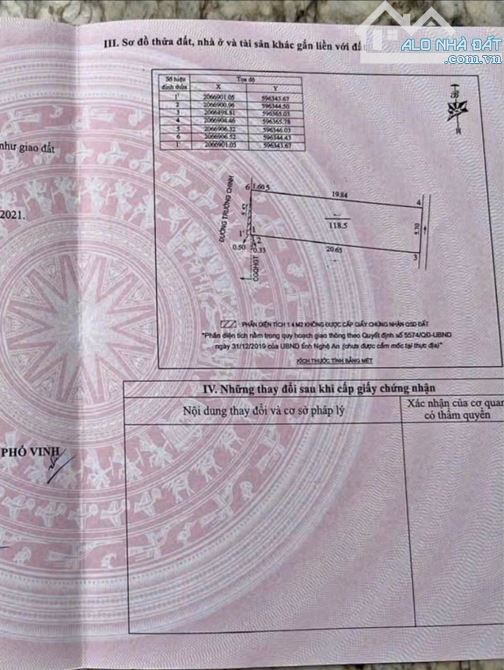 Bán đất mặt đường Trường Chinh, gần chợ ga Vinh, VRC, trường học. - 1