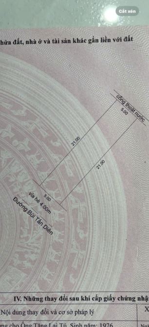 🔥 BÁN ĐẤT ĐƯỜNG BÙI TẤN DIÊN_ Trung tâm LIÊN CHIỂU, Đường 10.5,  Dt: 105m2, Giá: 4Ty7 TL