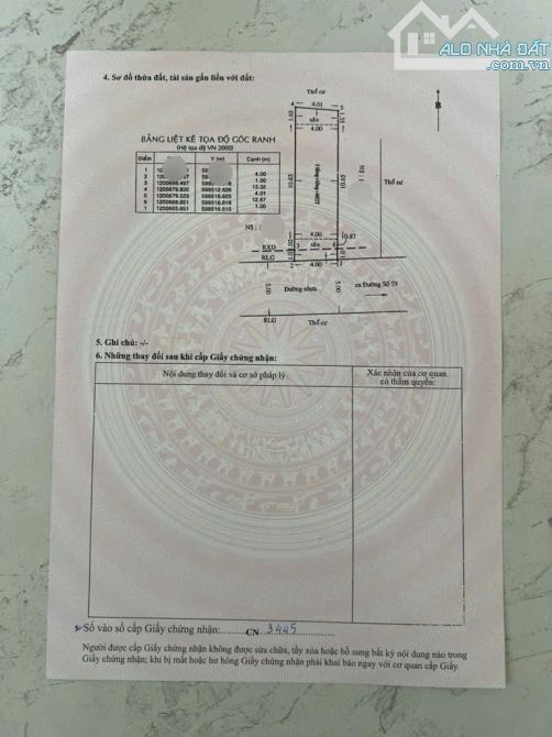 HẺM 5M, NHÀ PHẠM VĂN CHIÊU, GÒ VẤP, 5PN, KHU ĐỒNG BỘ, 7 TỶ 9 TL