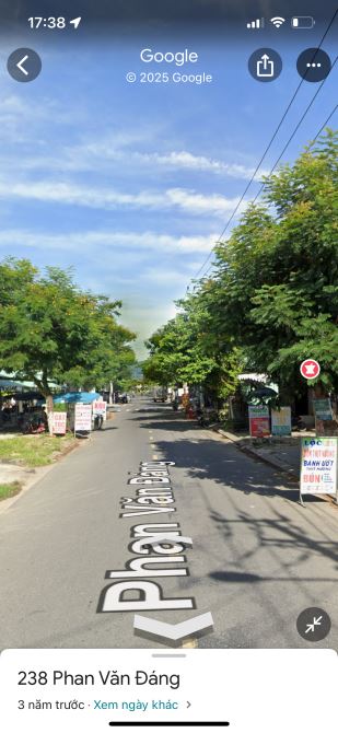 Bán cặp đất mặt tiền đường Phan Văn Đáng, đối diện chợ Hòa Châu, nam Cẩm Lệ, giá 9ty5 tl - 1