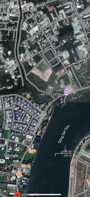 Bán đất mặt tiền Sông Sài Gòn - Vườn Lài, P. An Phú Đông, Quận 12: 23 x 100m, giá 168 tỷ. - 1
