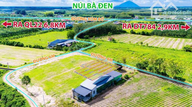 đất siêu đẹp, cách kcn Phước đông 4km. Sổ hồng riêng. 320tr - 1