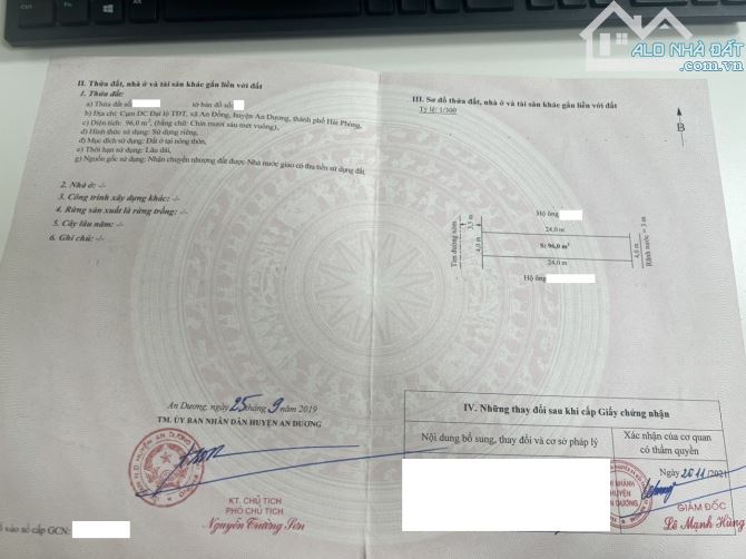 Chuyển nhượng lô đất đẹp, diện tích to, ngõ ô tô tránh nhau ngay ngã 6 Cơ Điện - 1
