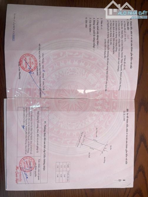 🇻🇳Chỉ 1,2x tỷ sở hữu 66m Lâm Động, Thuỷ Nguyên, Hải Phòng , ngõ oto đỗ cửa.  👉Diện tích - 1