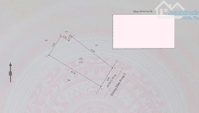 Bán đất (ngang 6m) mt đường Đầm Rong 2, Thanh Bình, Hải Châu, DT 114m2 – Giá 8 Tỷ 5 TL - 1