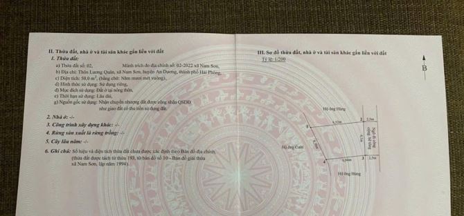 Bán òngnhà 1,5 tầng tại Lương Quán, An Dương Hải Phòng - 1
