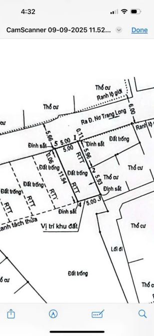 Bán lô đất hẻm xe hơi Nơ Trang Long, P.13, Bình Thạnh - 2