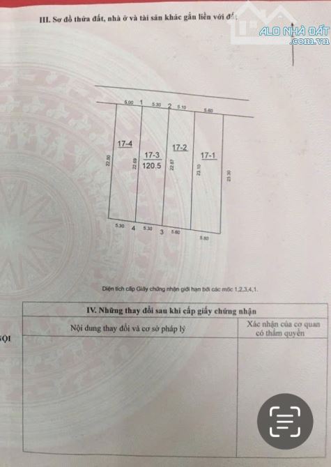 BÁN 120m2,NGUYÊN KHÊ,ĐÔNG ANH,HÀ NỘI,ĐƯỜNG THÔNG Ô TÔ VÀO TẬN ĐẤT - 2