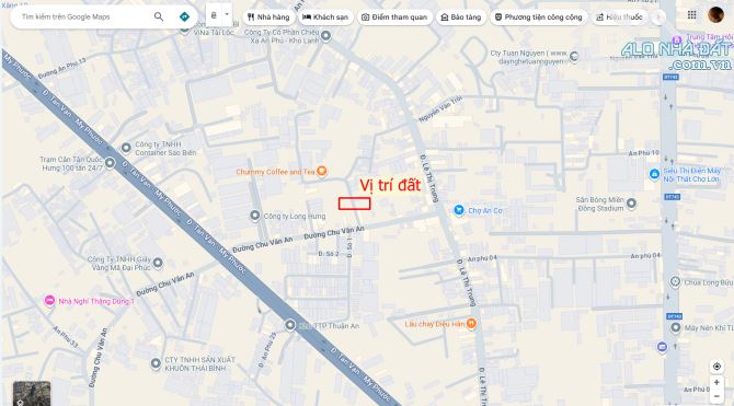 Bán dãy trọ 5x20m, hẻm Chu Văn An p.An Phú gần chợ An Cơ, thu 7tr/th - 2
