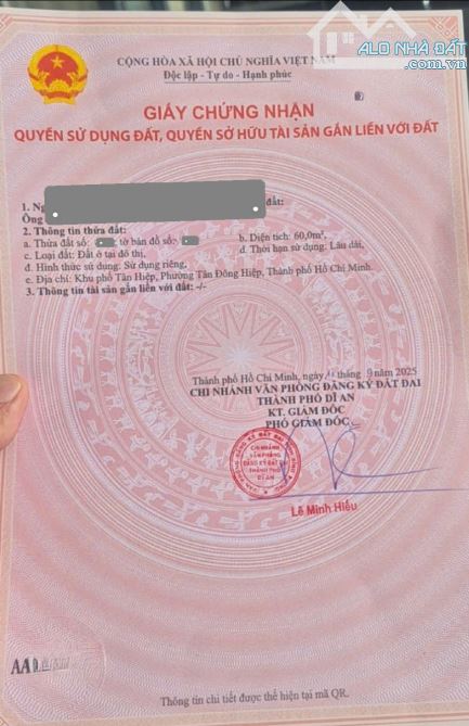 Bán đất 5.2x11m, KDC Hoàng Nam Tân Bình p. Tân Bình gần chợ Phú An - 2