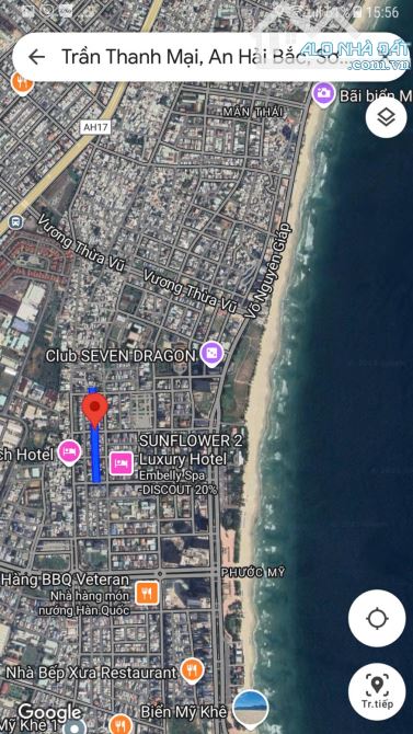 GẦN BIỂN! BÁN CẶP ĐẤT 150M² - 19,99 TỶ - MT TRẦN THANH MẠI - Q. SƠN TRÀ - 2