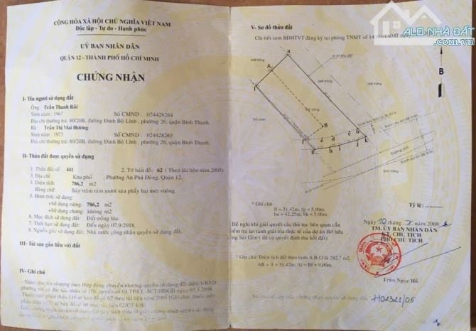 Bán đất mặt tiền Sông Vàm Thuật, An Phú Đông, Q.12: 18,5m x 47, giá 80 tỷ. - 3