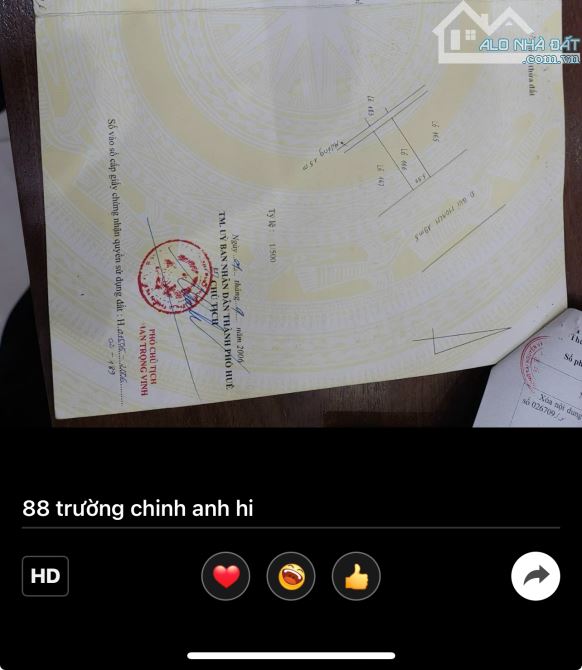 Cần bán nhà mặt tiền đường trường chính , phường Xuân Phú , TP Huế - 3