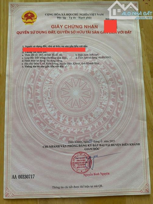 Bán đất vườn Diên Đồng giá rẻ mặt đường bê tông oto tới nơi - 3