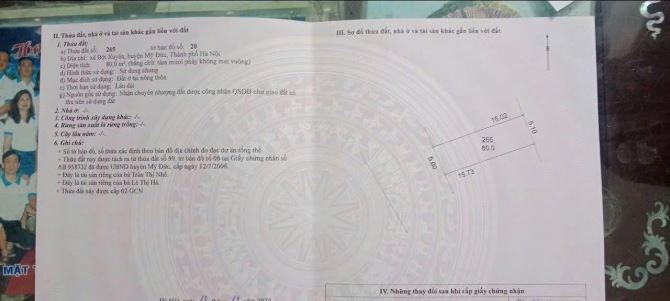 Bán đất Bột Xuyên, Mỹ Đức, HN. Đất mặt đường 8 m ô tô tránh nhau. Giá cực tốt - 3