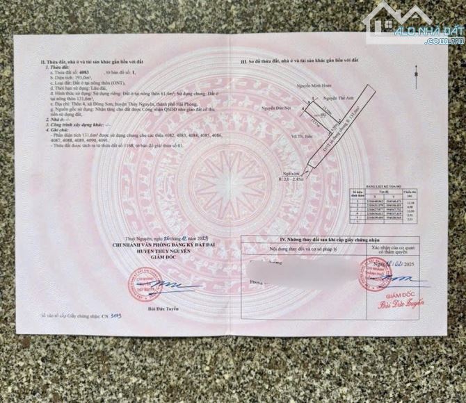 🎉 1 Lô Đông Sơn chủ cần tiền bán 🎉  🍀DT : 60m2 - Ngang4,55m  Hướng Đông Nam . Ngõ ô tô - 3