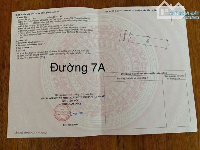 ❌ Phân Lô tái định cư 120m Hoàng văn Thụ , Chương Mỹ HN 👉120m sẵn sổ đỏ gd ngay 👉 đường - 3